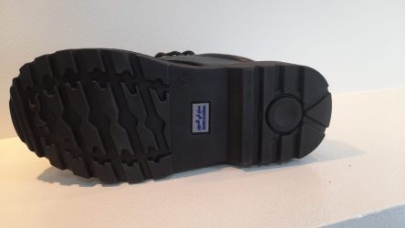 Black Smooth Leather Safety Shoes RAH 001