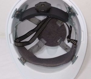 White safety helmet - inside